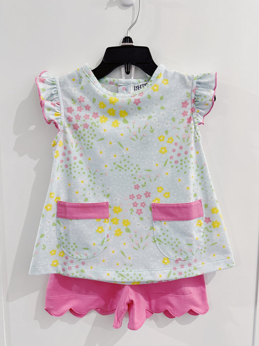 Ishtex Flower Short Set