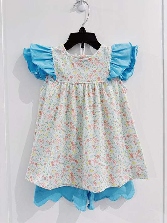 Ishtex Ditsy Flower Short Set