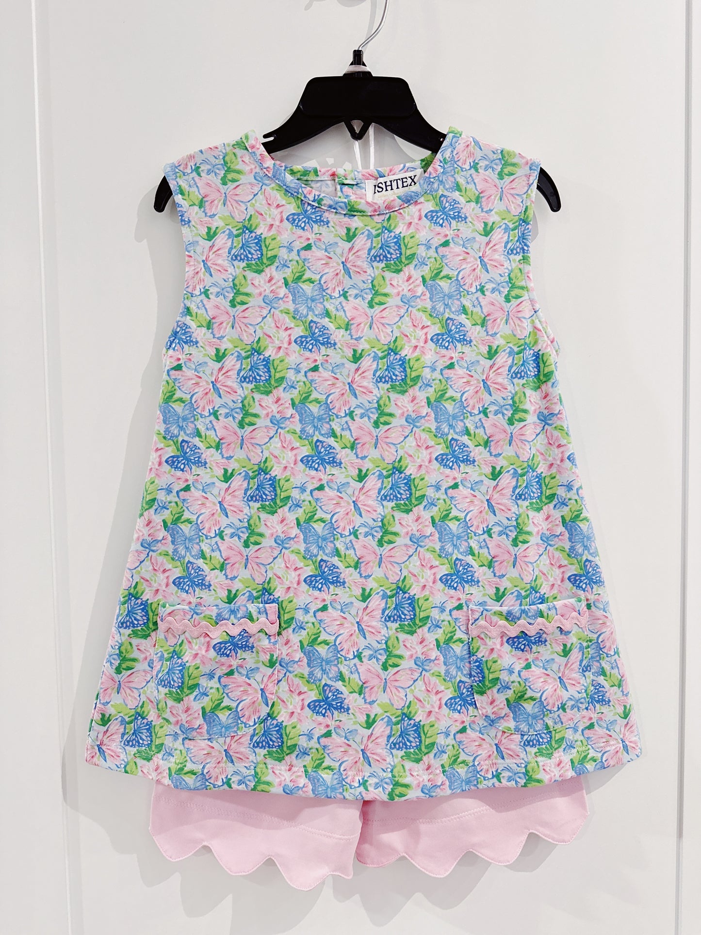 Ishtex Butterfly Print Short Set