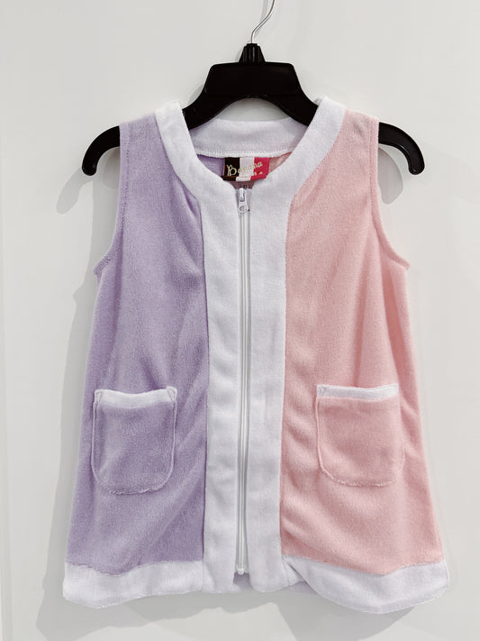 Banana Split Colorblock Terry Coverup
