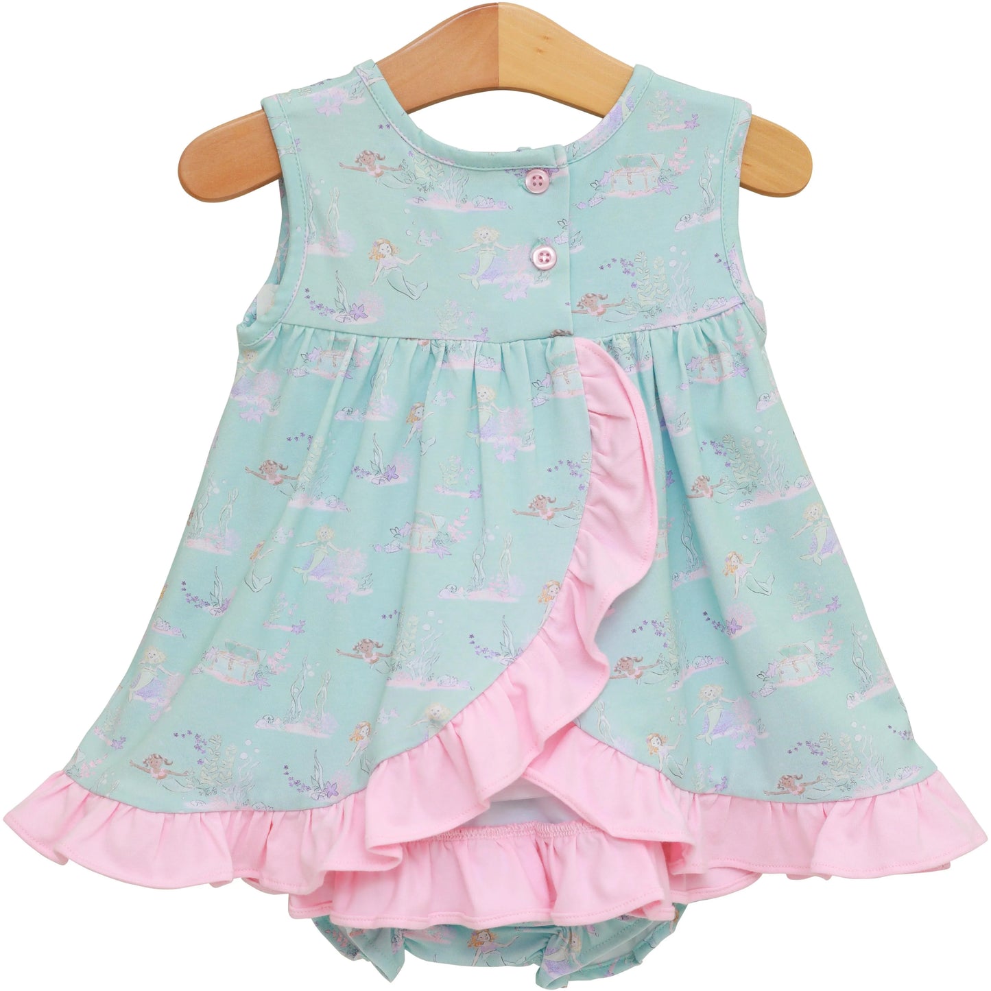 TSK Mermaid Tail Diaper Set