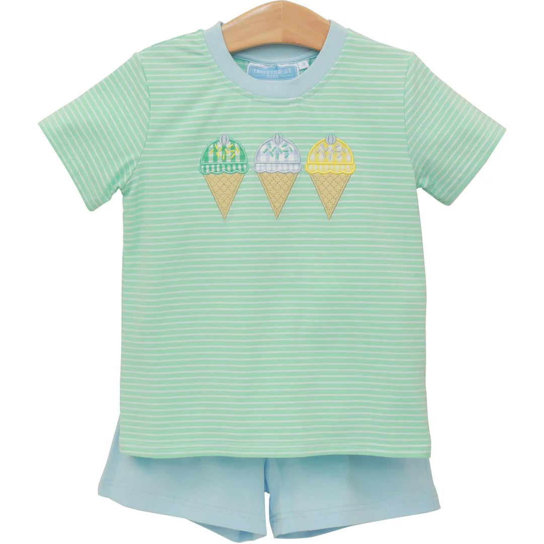TSK Tripe Scoop Short Set