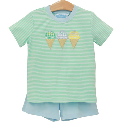 TSK Tripe Scoop Short Set
