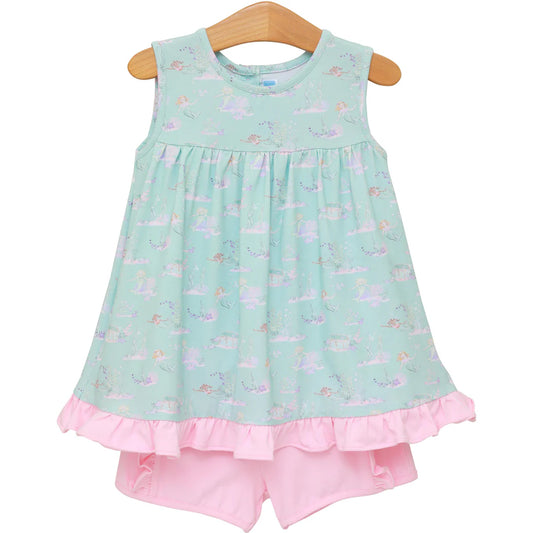 TSK Mermaid Tail Short Set