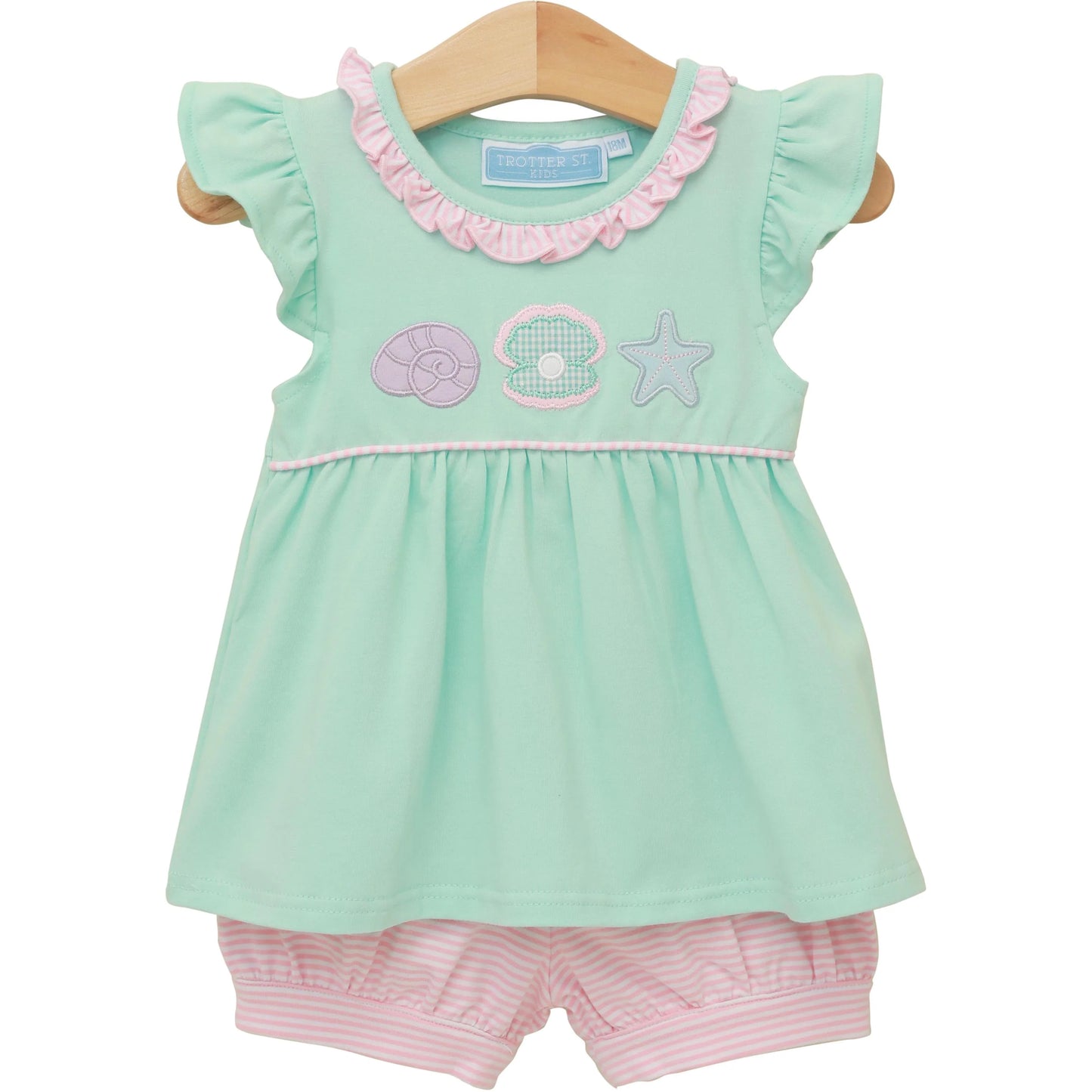 TSK Under The Sea Banded Short Set