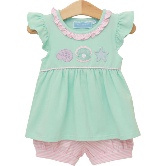 TSK Under The Sea Banded Short Set