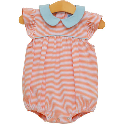 TSK Coral Stripe/Blue Genevieve Bubble