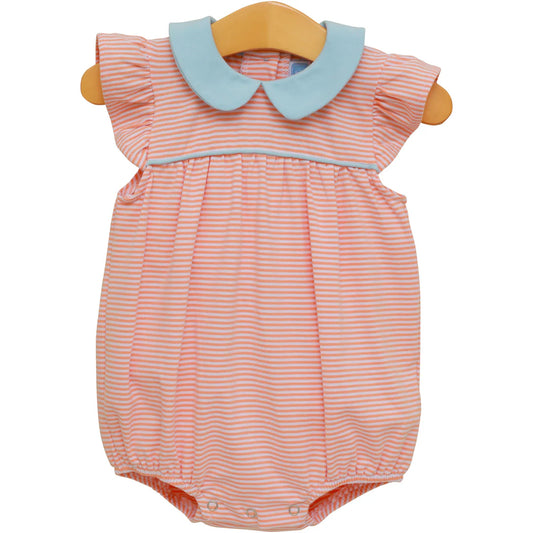 TSK Coral Stripe/Blue Genevieve Bubble