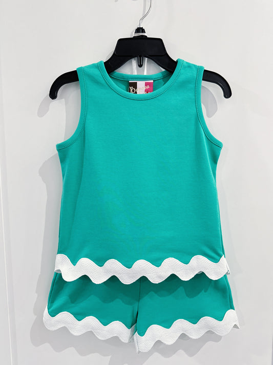 Banana Split Green Abigail Short Set