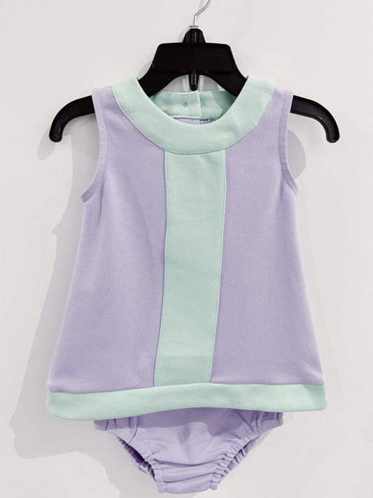 Millie Jay Purple & Mint Collins Bloomer Set