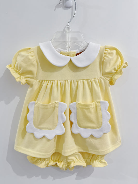 Millie Jay Yellow Izzie Bloomer Set