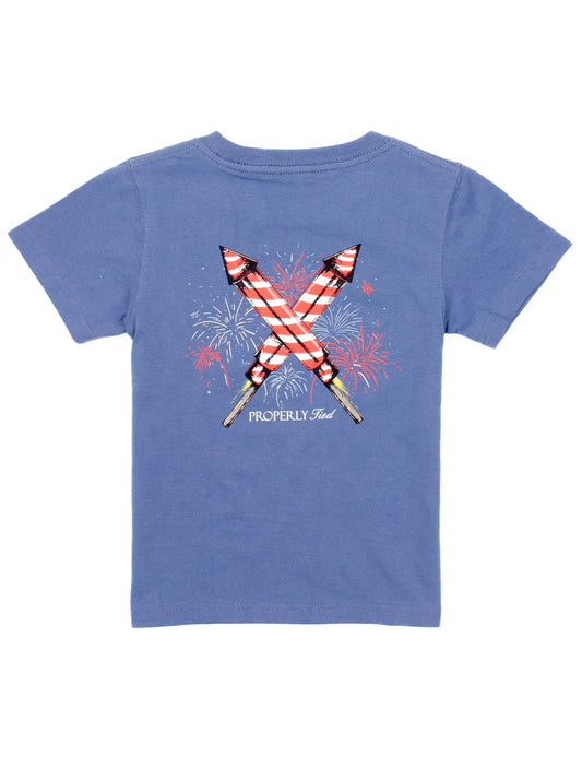 Properly Tied Space Blue Firecracker S/S Tee