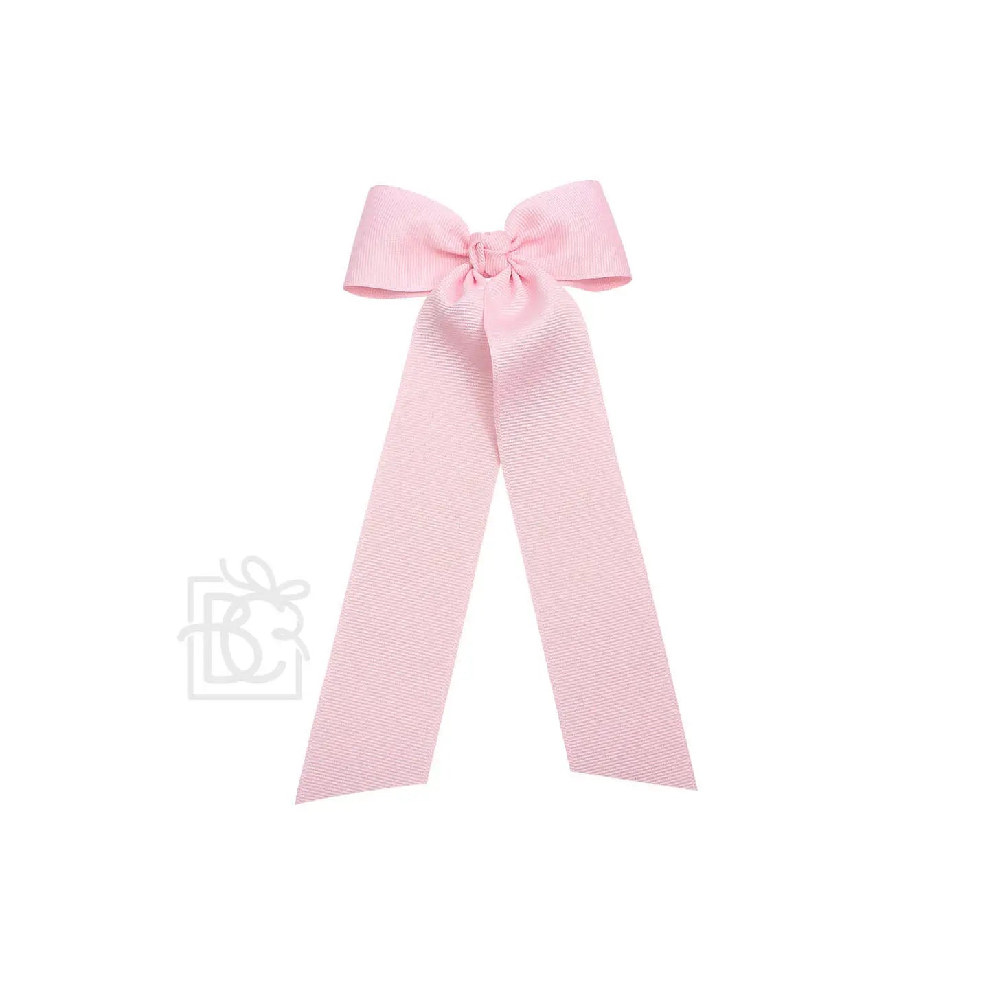 4.5" Wide Flat Bow w/ 7" Streamers On Alligator Clip