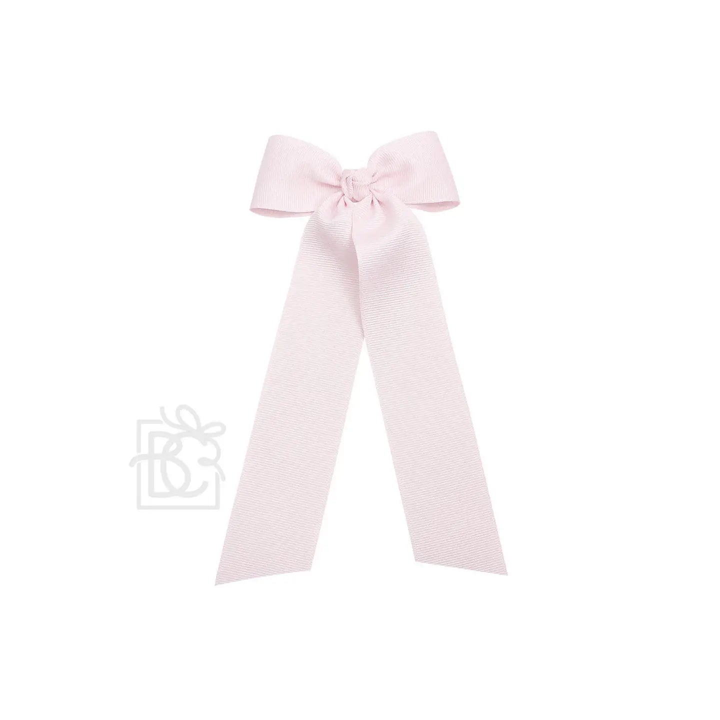 4.5" Wide Flat Bow w/ 7" Streamers On Alligator Clip