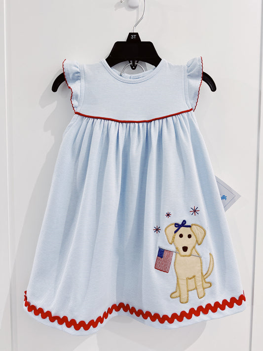 Patriotic Pup Knit Float Dress