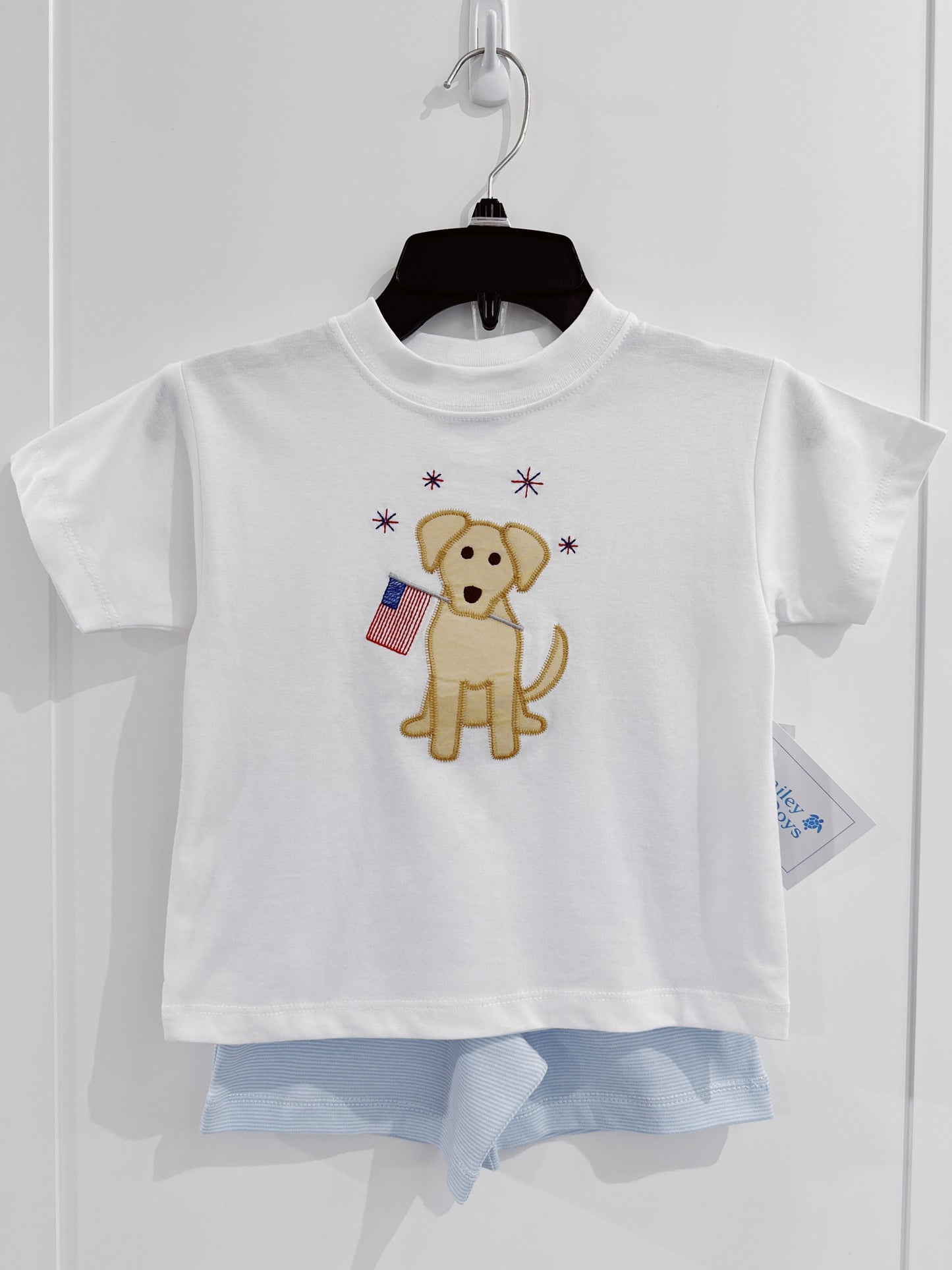 Patriotic Pup Boys Short Set