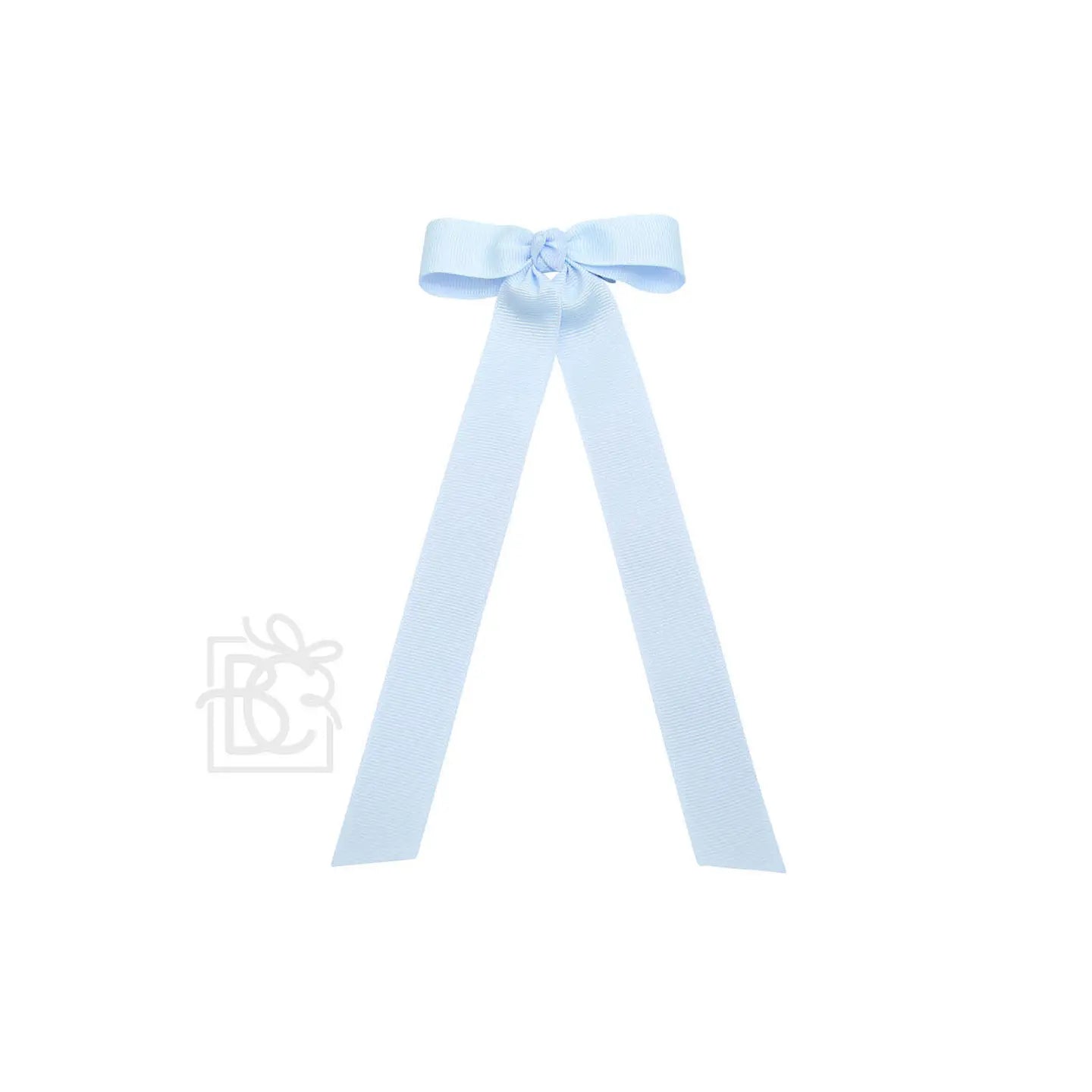 3.5" Wide Flat Bow w/ 7" Streamers On Alligator Clip