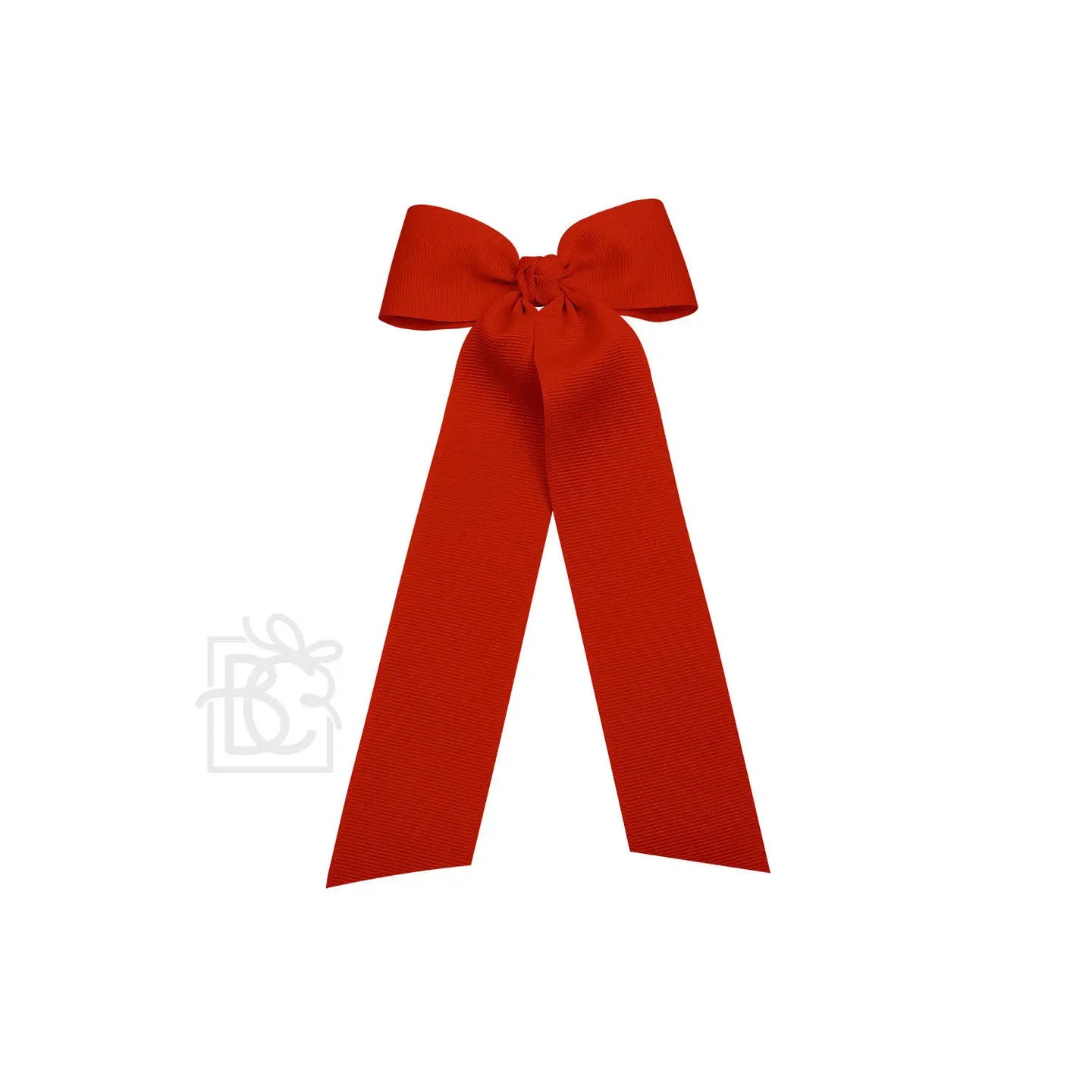 4.5" Wide Flat Bow w/ 7" Streamers On Alligator Clip