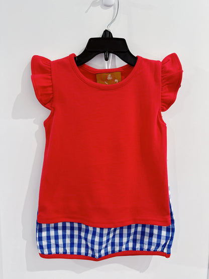 Millie Jay Red & Blue Remi Skort Set