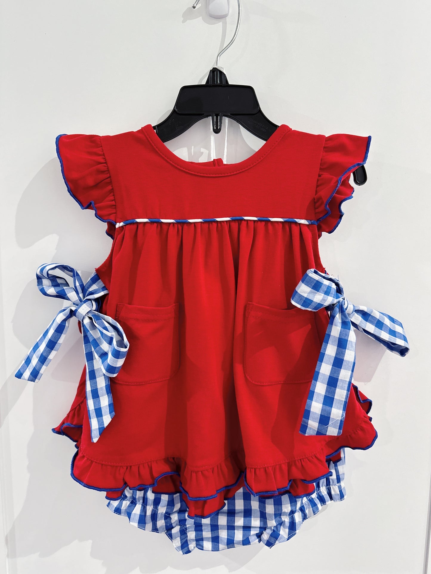 Millie Jay Red & Blue Harlow Bloomer Set