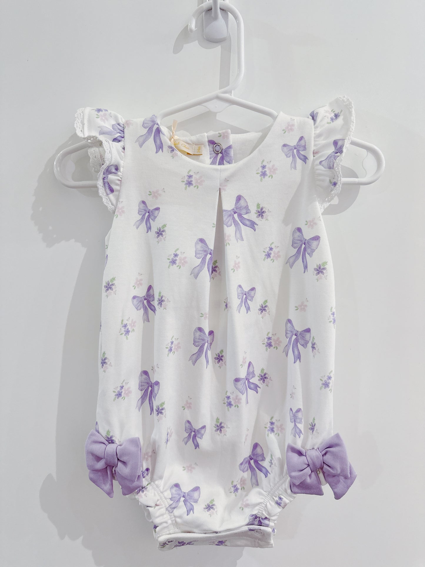Baby Club Chic Lavender Bows Bubble