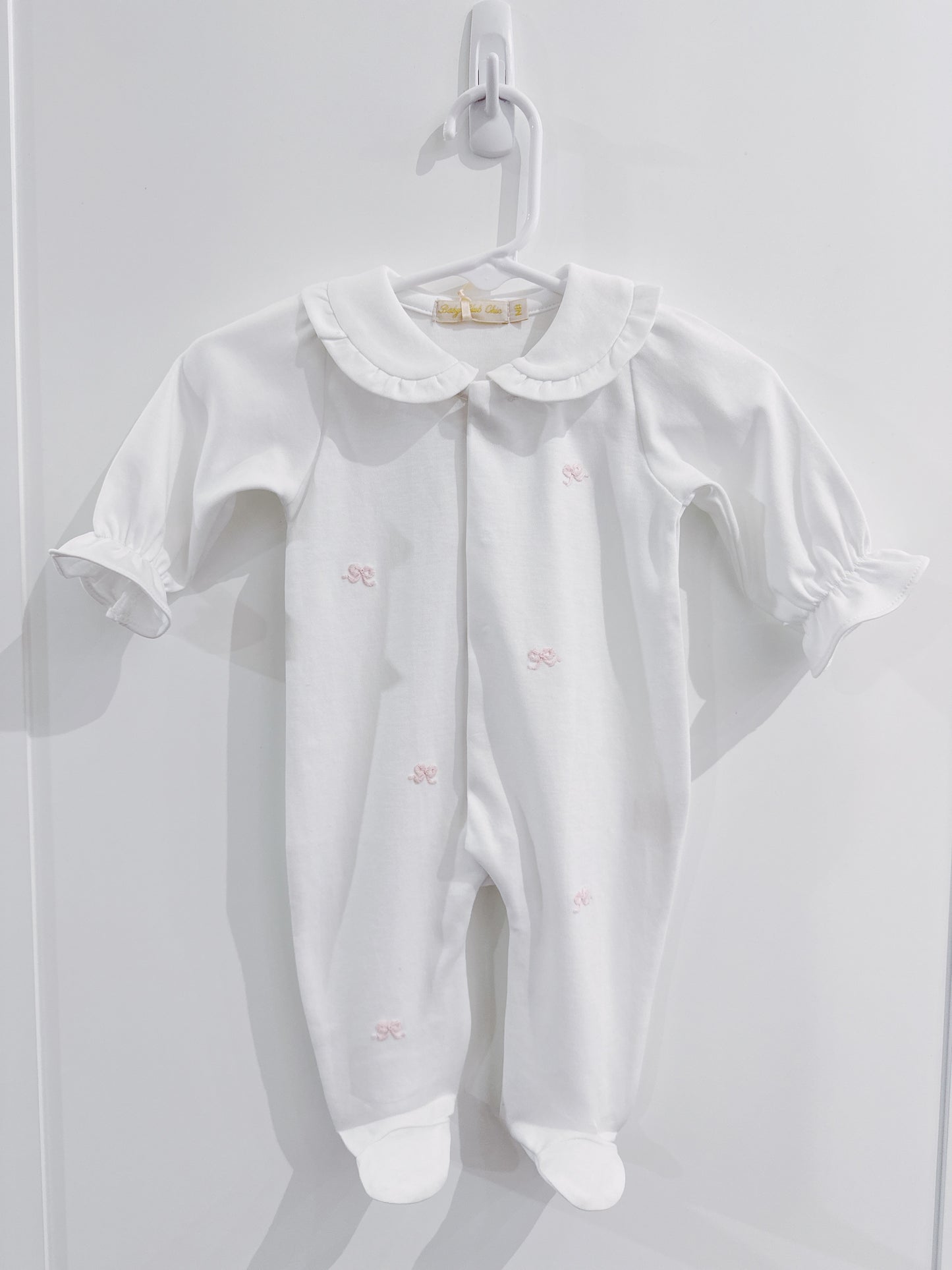 Baby Club Chic Little Bows Collared Footie