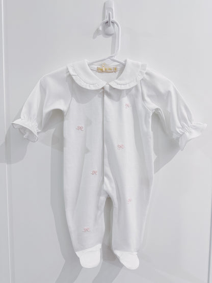 Baby Club Chic Little Bows Collared Footie