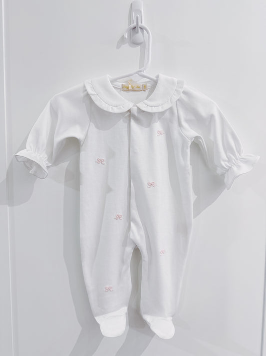 Baby Club Chic Little Bows Collared Footie