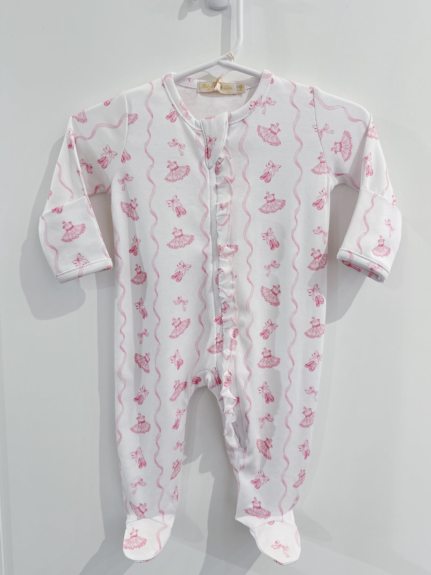 Baby Club Chic Ballet Zipper Footie