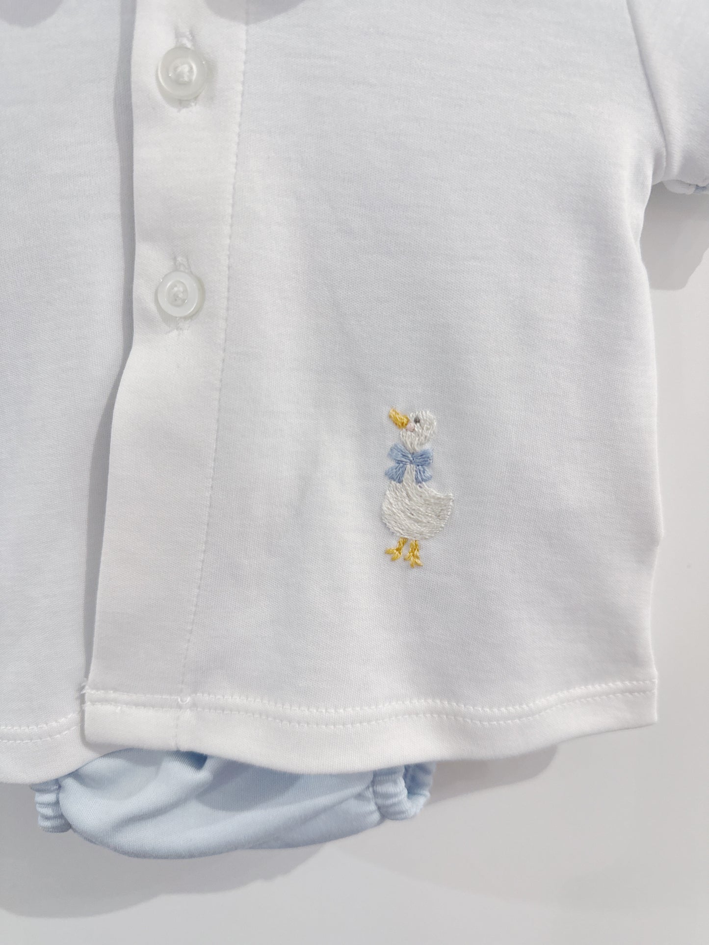 Baby Club Chic Blue Goose Bloomer Set