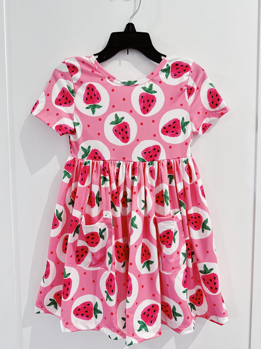 Strawberry Fields S/S Pocket Twirl Dress