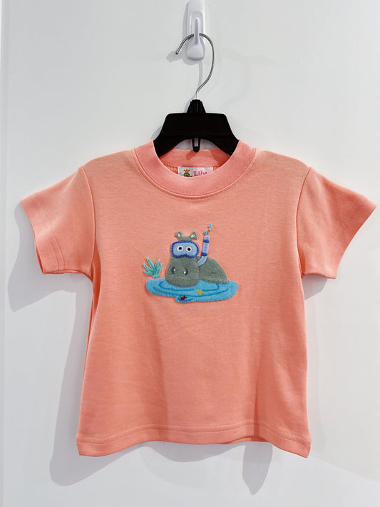 Melon Hippo in Water Tee