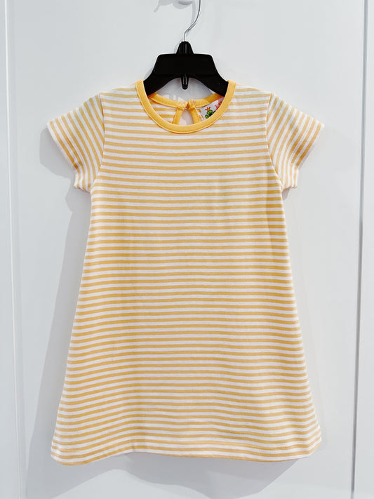 Pale Orange Stripe Dress