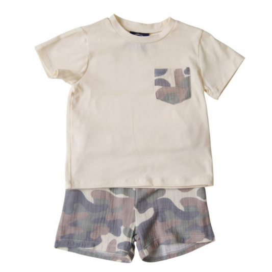 Emma Jean Camo Short Set