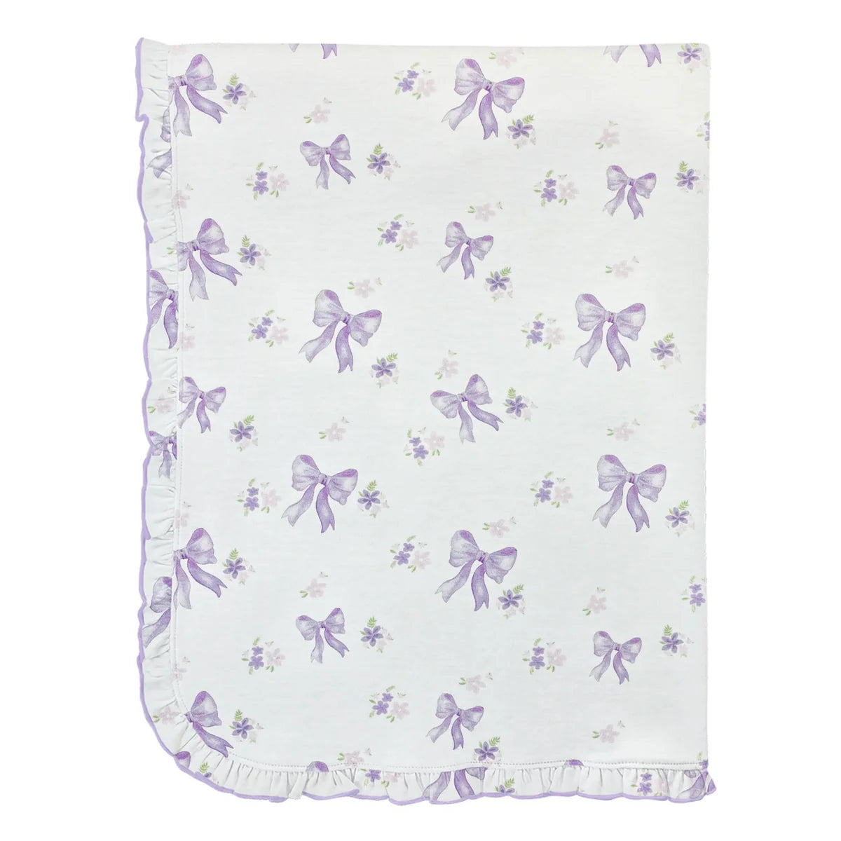 Baby Club Chic Lavender Bows Blanket