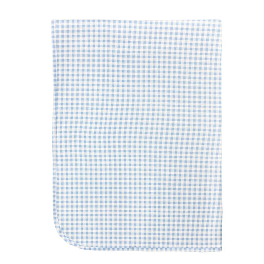 Baby Club Chic Blue Check Blanket