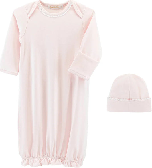 Baby Club Chic Pink/White Gown Set