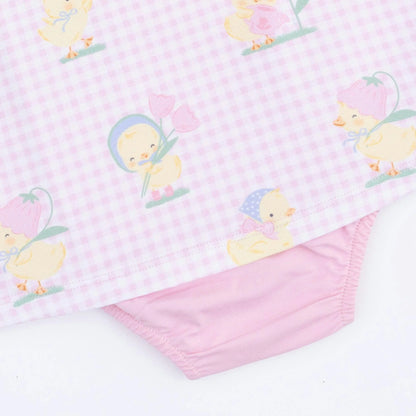 Spring Ducklings Bodysuit Dress