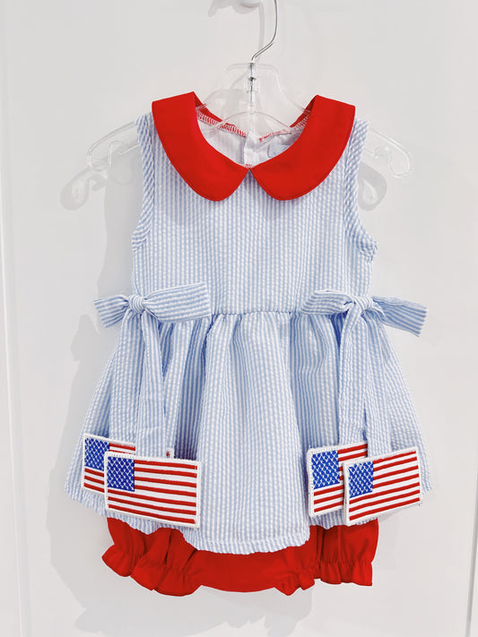 Flag Side Tag Bloomer Set