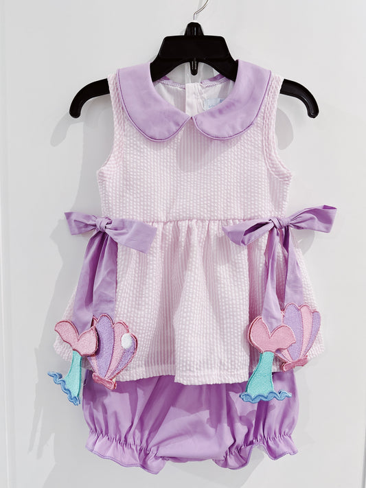 Mermaid Side Tag Bloomer Set
