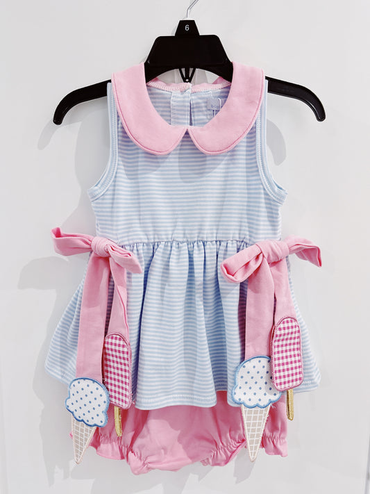 Ice Cream Side Tag Bloomer Set