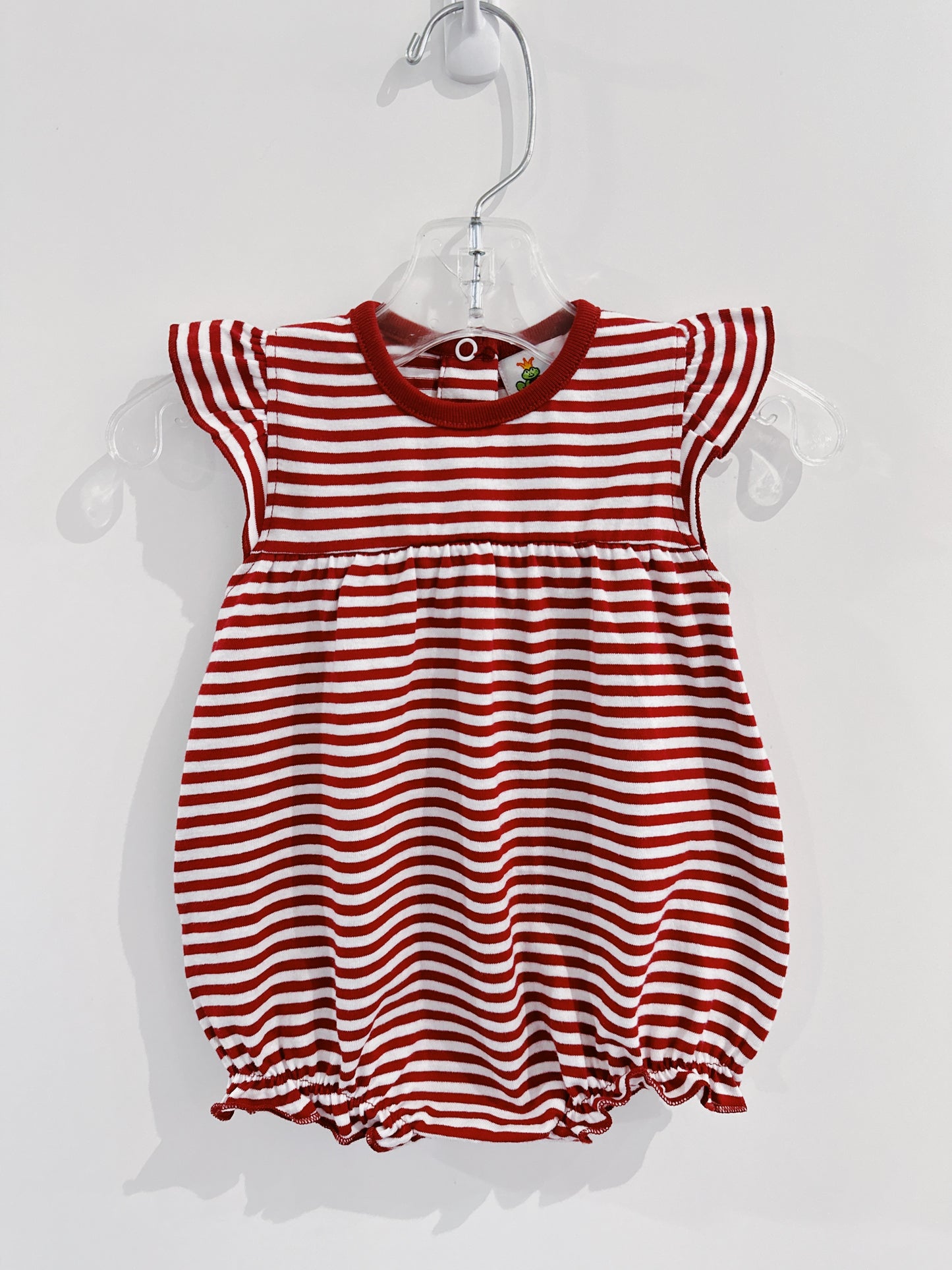Crimson Stripe Flutter Bubble