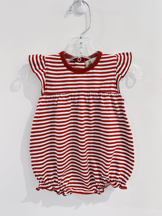 Crimson Stripe Flutter Bubble
