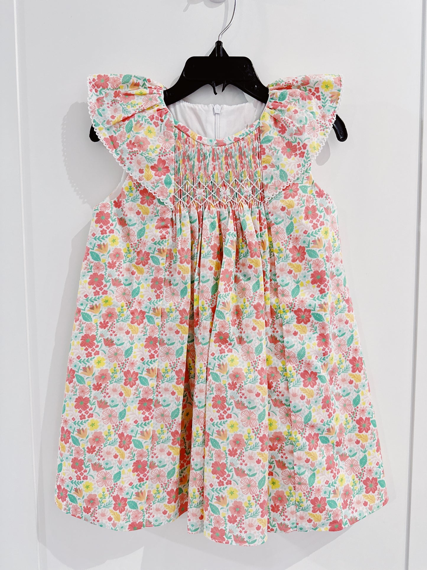 Delaney Spring Plaid Smocked Bishop