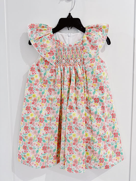 Delaney Spring Plaid Smocked Bishop