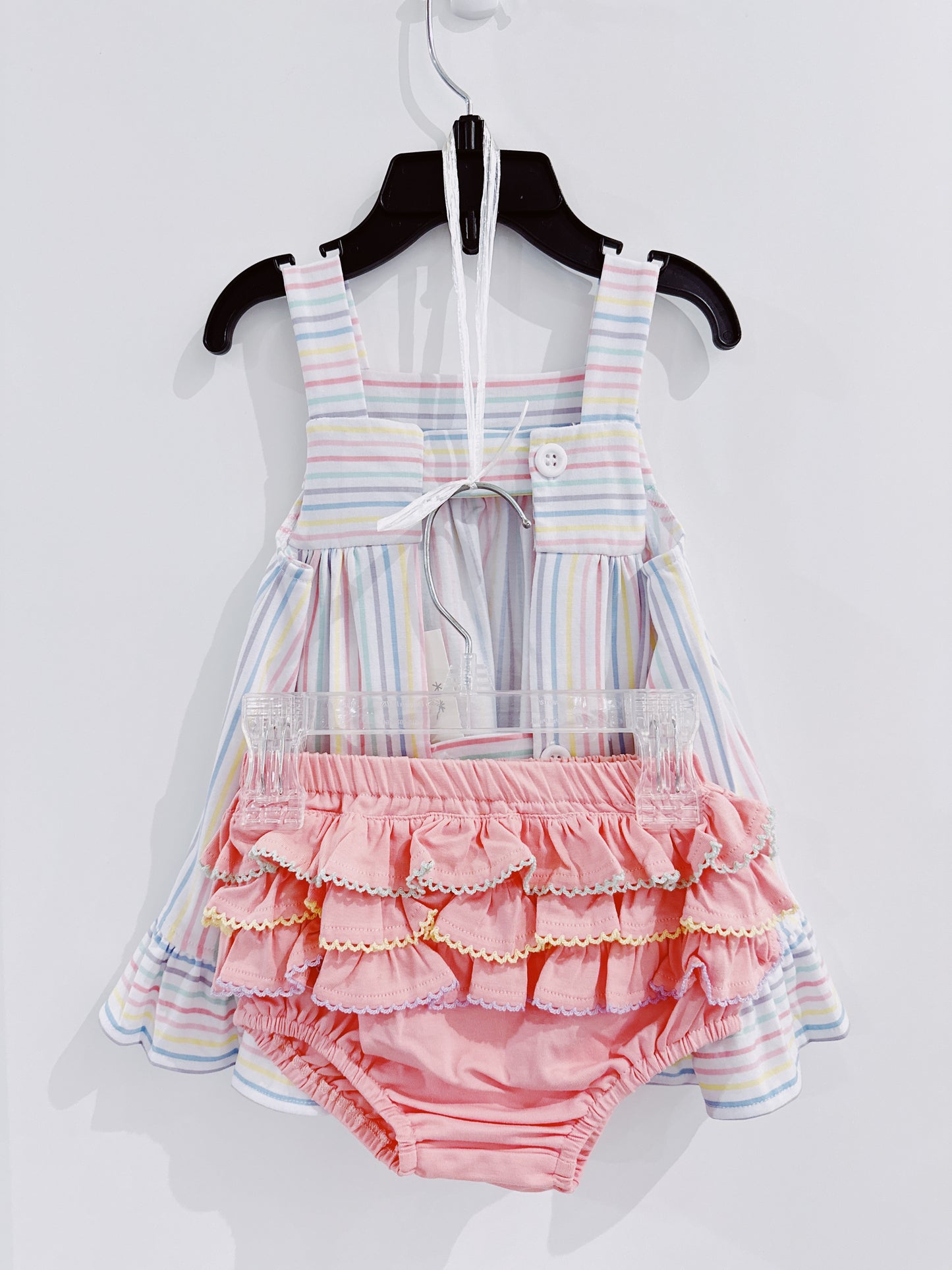 Delaney Pastel Penny Stripe Breezy Bloomer Set