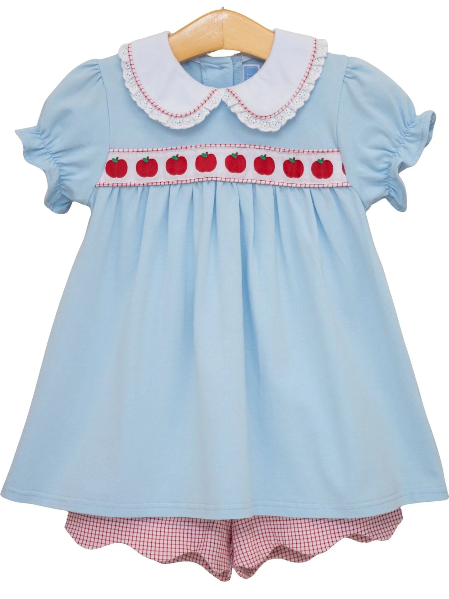 Trotter Street Kids Apple Ribbon Short Set