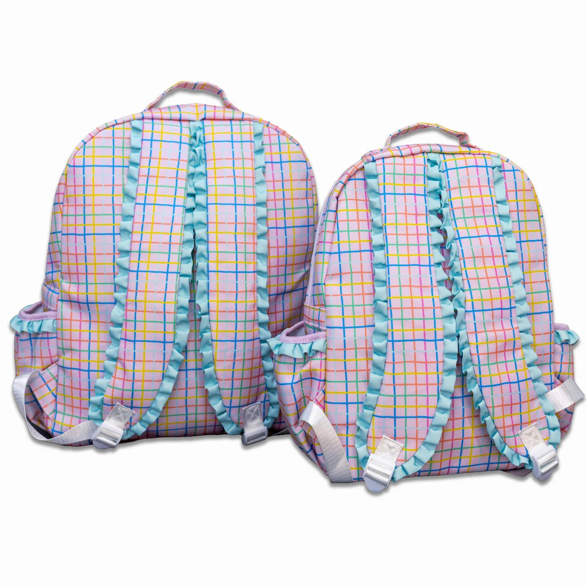 Pink Plaid Backpack