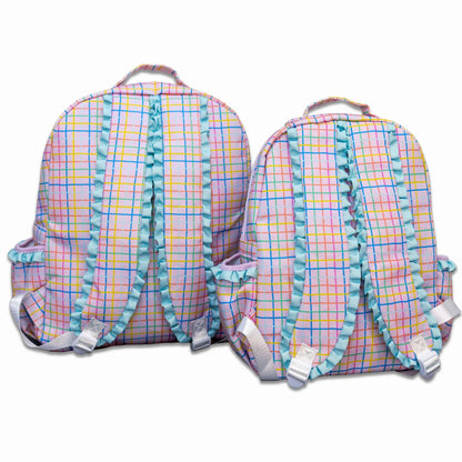 Pink Plaid Backpack