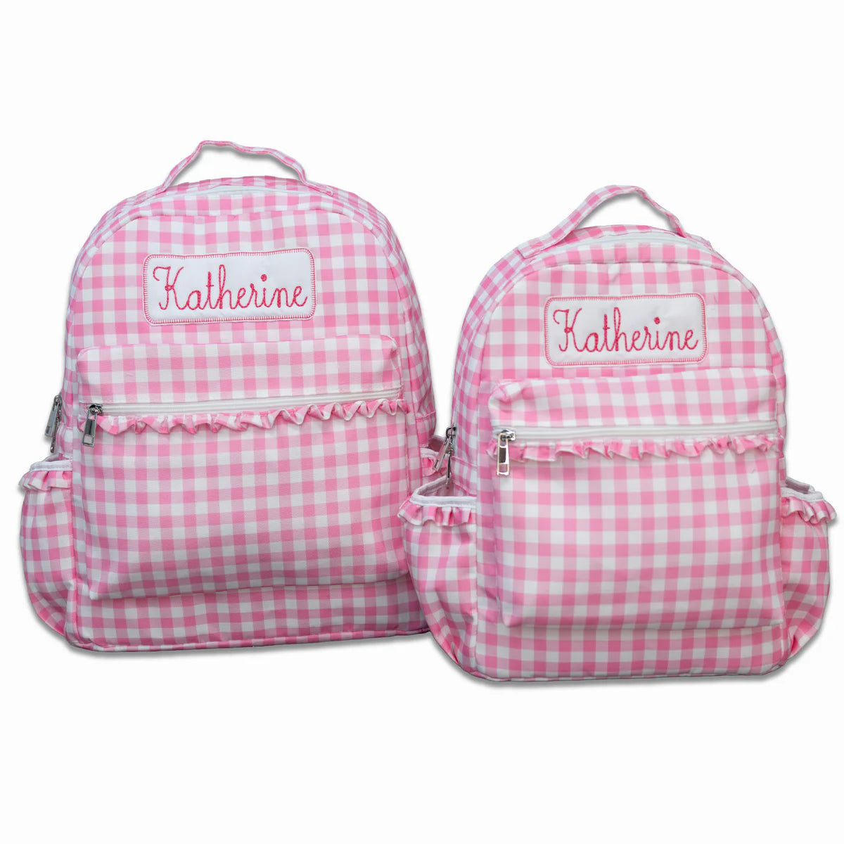 Pink Gingham Backpack